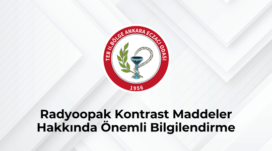 Radyoopak Kontrast Maddeler Hakkında Önemli Bilgilendirme